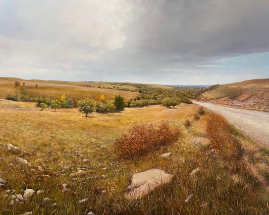 Flint Hills "Clapboard Ravine Road " (Print)