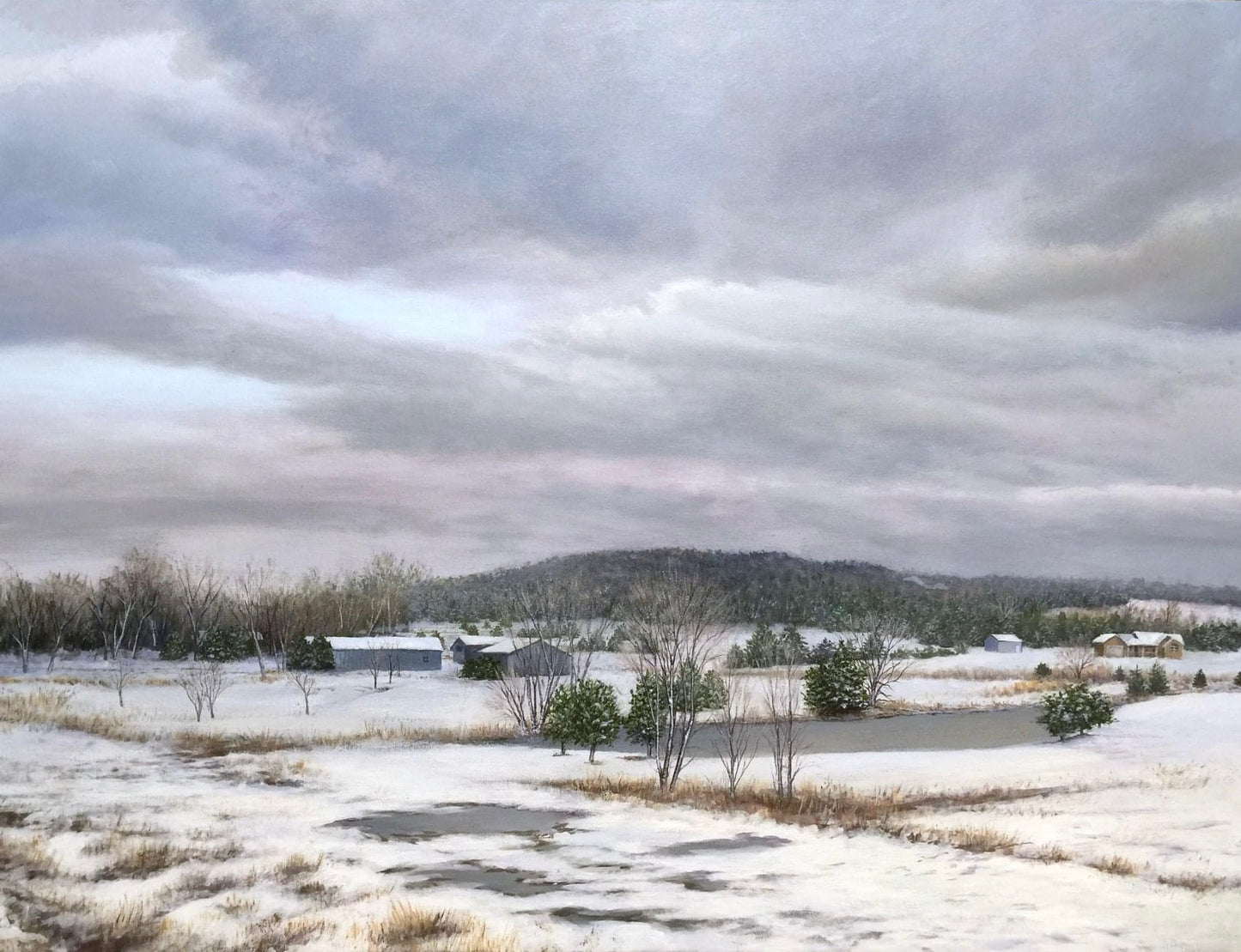 "Winter Farmland - Kansas" (Print)