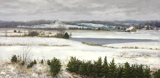 SOLD-“Frozen Prairies - Kansas" (Original)